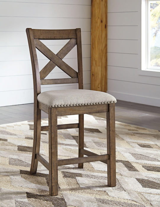 Moriville - Upholstered Barstool (2/cn)