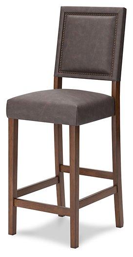 Benmara Grayish Brown/Brown Bar Height Bar Stool