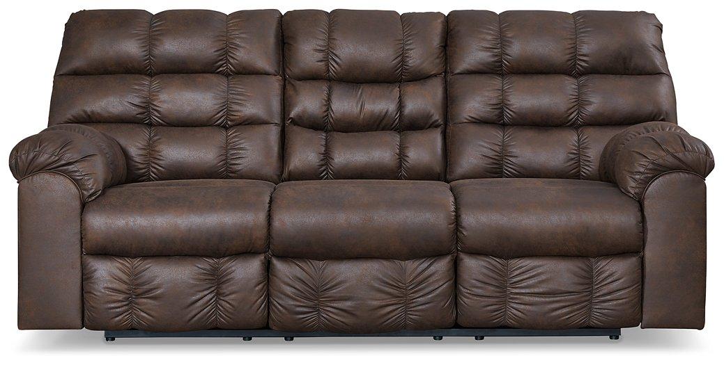 Derwin Reclining Sofa with Drop Down Table