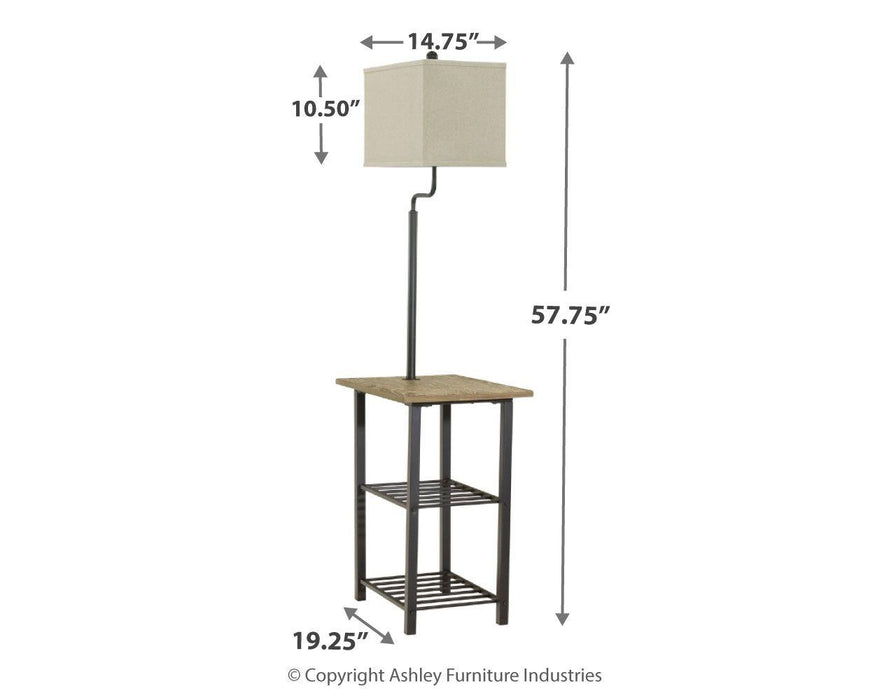 Shianne - Black - Metal Tray Lamp (1/cn)