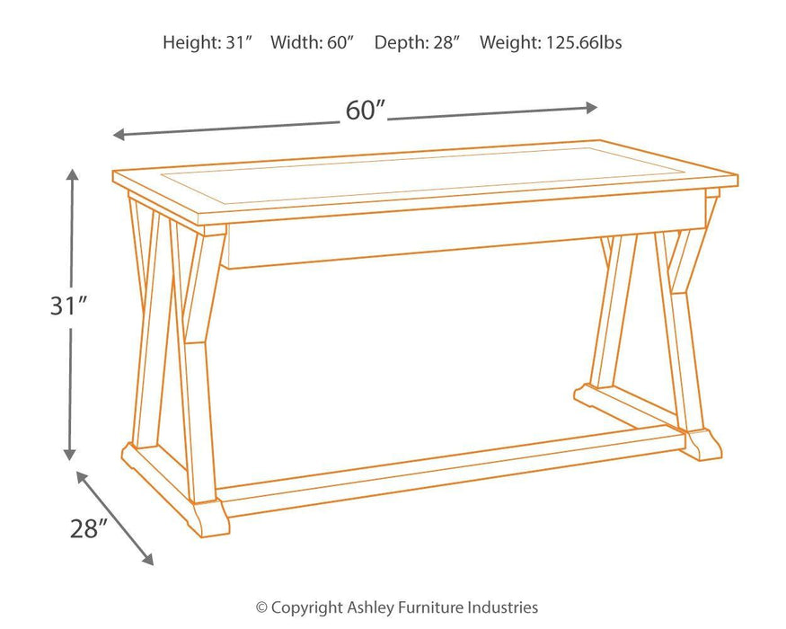 Jonileene - Home Office Large Leg Desk