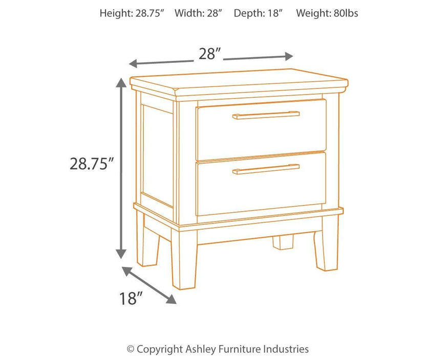 Ralene - Two Drawer Night Stand