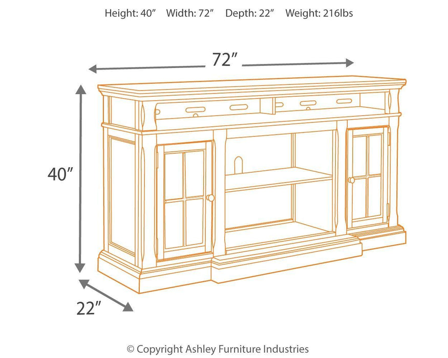 Roddinton - Xl Tv Stand W/fireplace Option