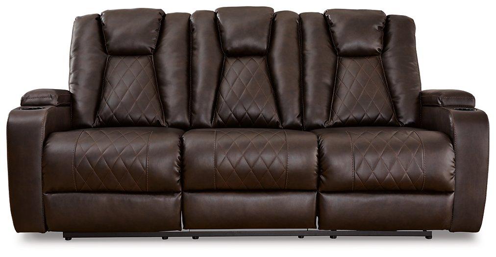 Mancin Reclining Sofa with Drop Down Table