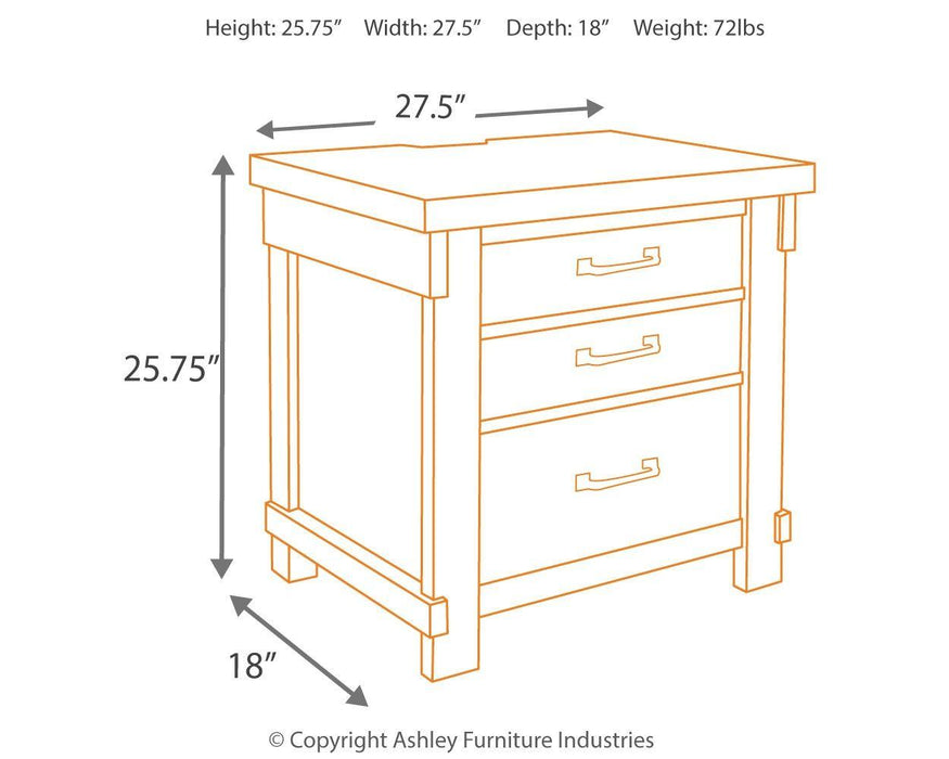 Lakeleigh - hree Drawer Night Stand