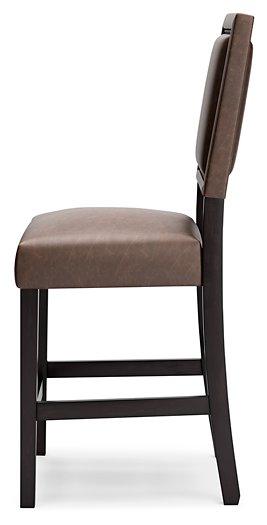 Benmara Brown/Dark Brown Counter Height Bar Stool