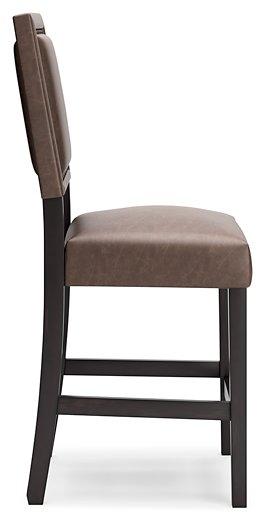 Benmara Brown/Dark Brown Counter Height Bar Stool