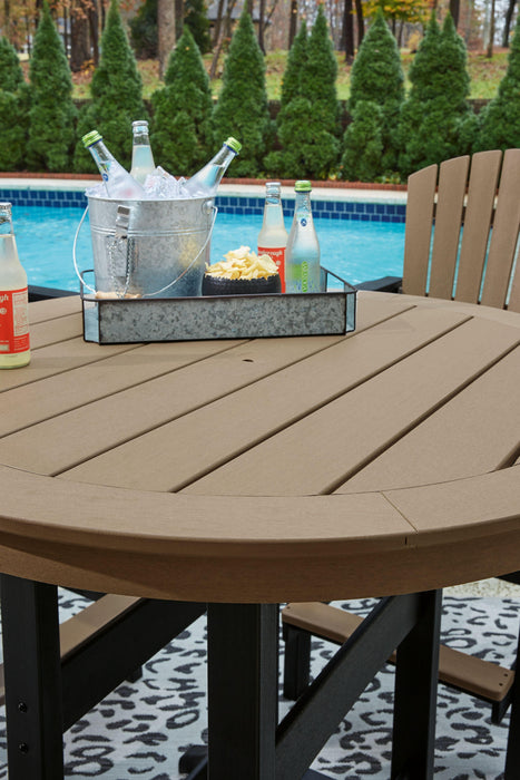 Fairen Trail - Round Bar Table W/umb Opt