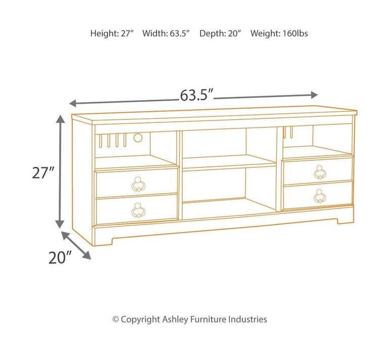 Willowton - 4 Pc. - Entertainment Center - 64" Tv Stand With Fireplace Option