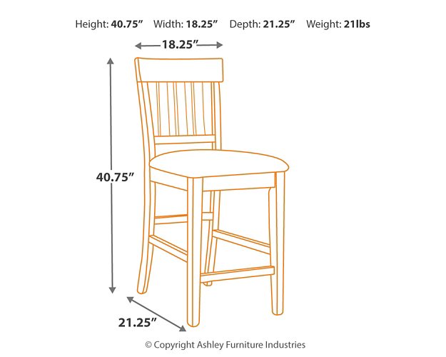 Ralene 8-Piece Counter Height Dining Package