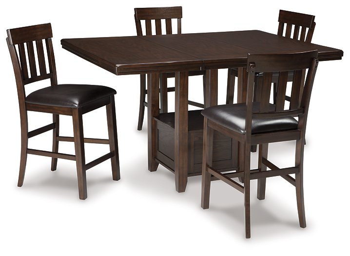 Haddigan 5-Piece Counter Height Dining Package