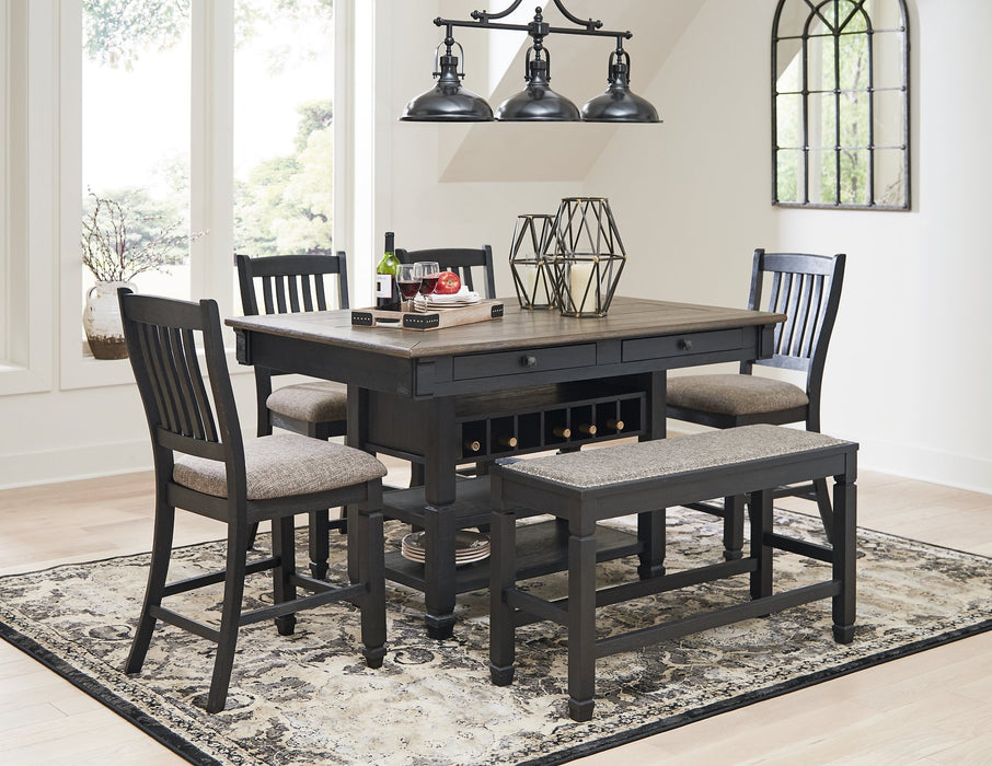 Tyler Creek 6-Piece Counter Height Dining Package