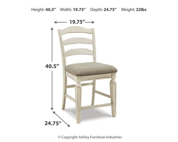 Realyn 5-Piece Counter Height Dining Package