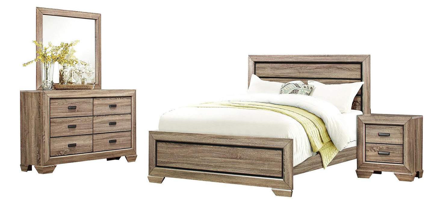 Homelegance Beechnut Queen Panel Bed in Natural