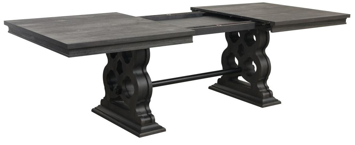 Homelegance Arasina Dining Table in Dark Pewter 5559N-96*