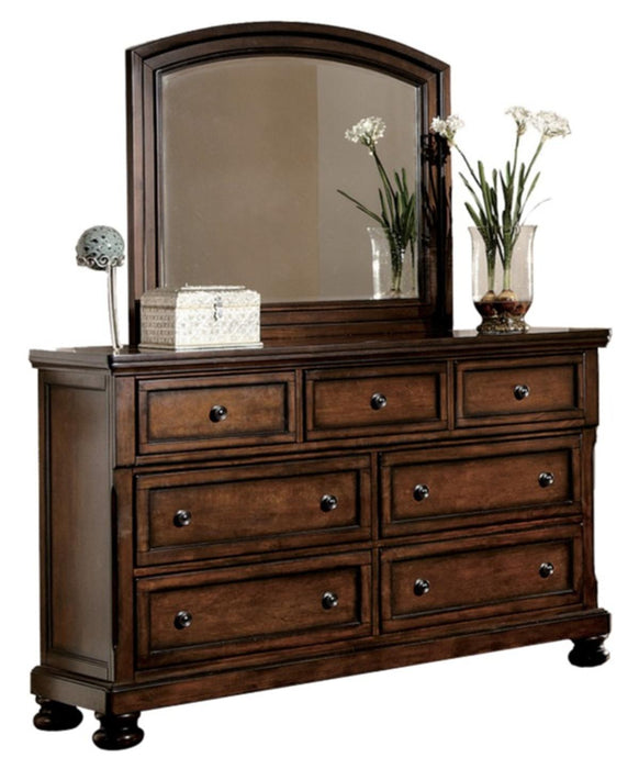 Homelegance Cumberland Dresser in Brown Cherry 2159-5