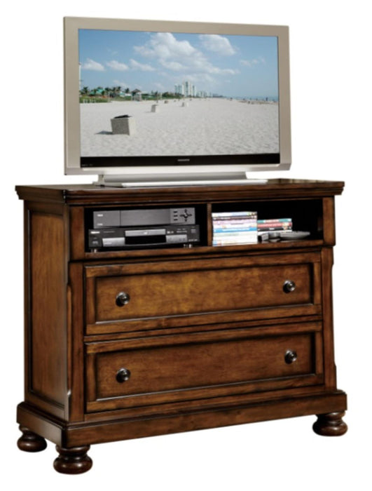 Homelegance Cumberland TV Chest in Brown Cherry 2159-11