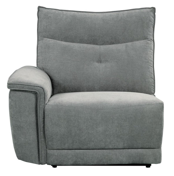 Homelegance Furniture Tesoro Power Double Reclining Sofa w/ Power Headrests in Dark Gray