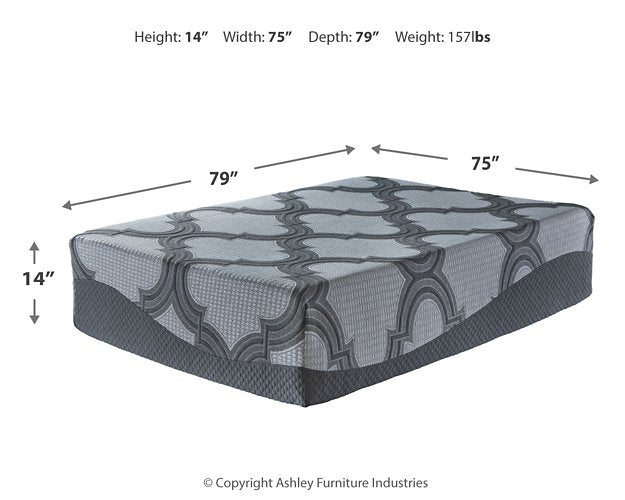 14 Inch Ashley Hybrid 2-Piece  Mattress Package