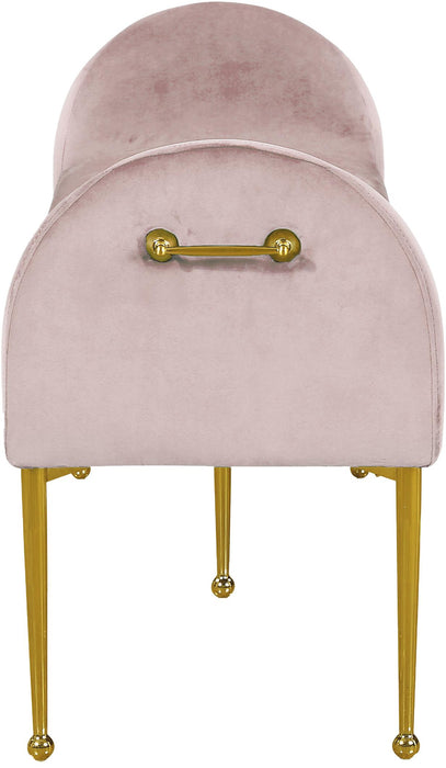 Owen Pink Velvet Bench