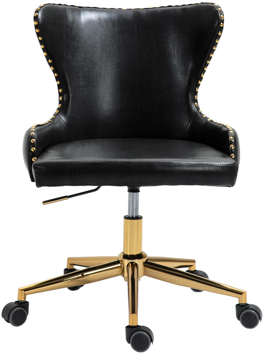 Hendrix Black Faux Leather Office Chair