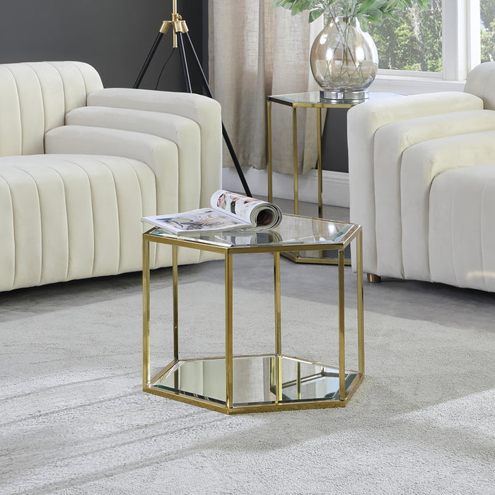 Sei Brushed Gold Coffee Table