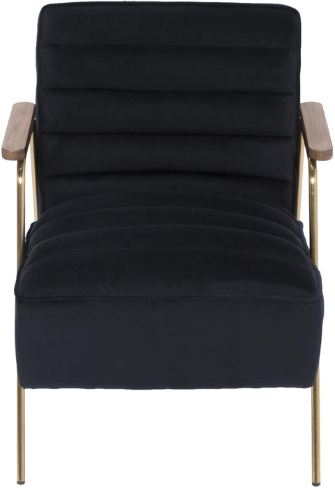 Woodford Black Velvet Accent Chair