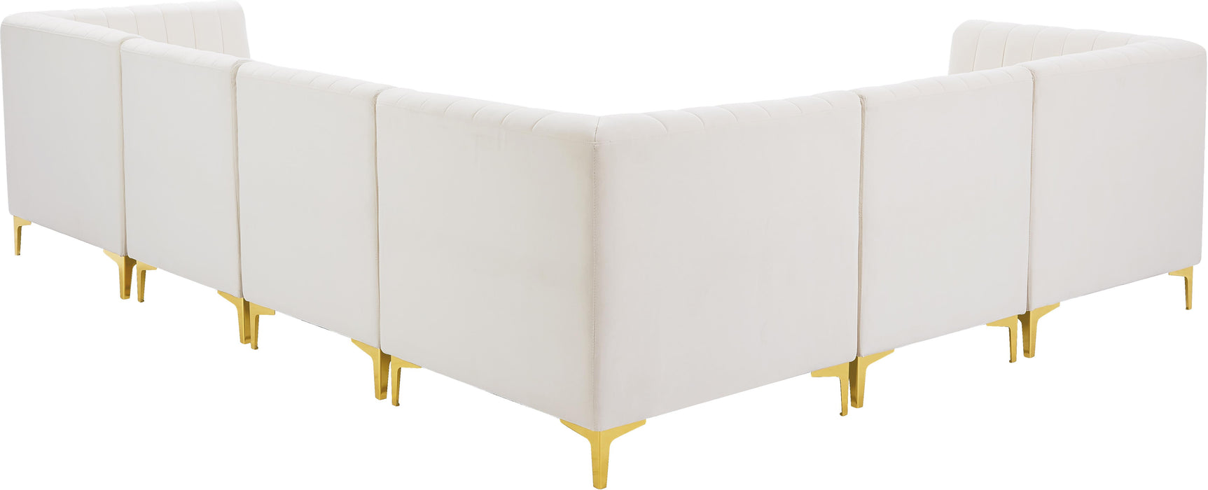 Alina Cream Velvet Modular Sectional