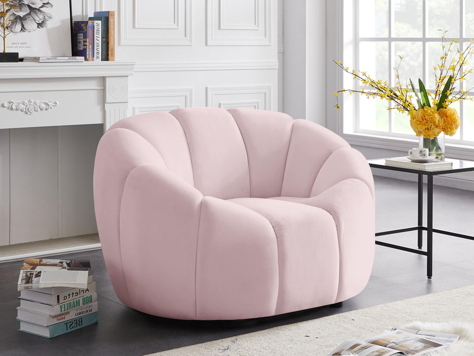 Elijah Pink Velvet Chair