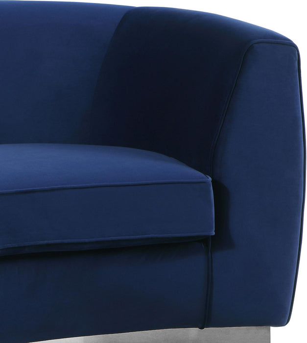 Julian Navy Velvet Chair