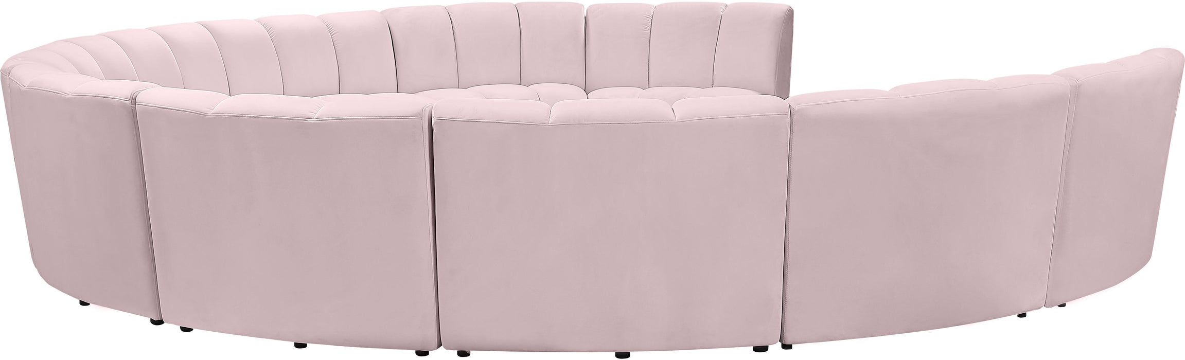 Infinity Pink Velvet 10pc. Modular Sectional