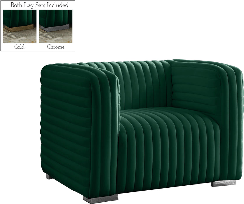 Ravish Green Velvet Chair