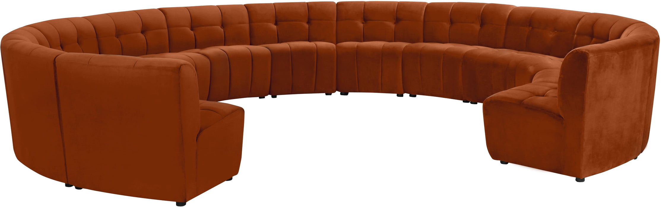 Limitless Cognac Velvet 13pc. Modular Sectional