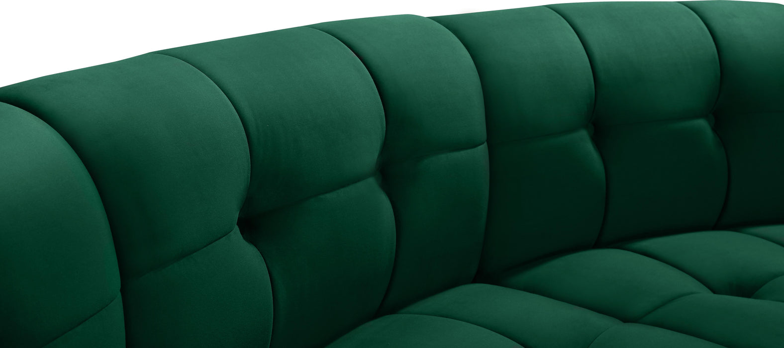 Limitless Green Velvet 10pc. Modular Sectional