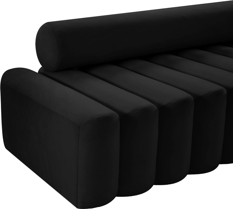 Melody Black Velvet Chair