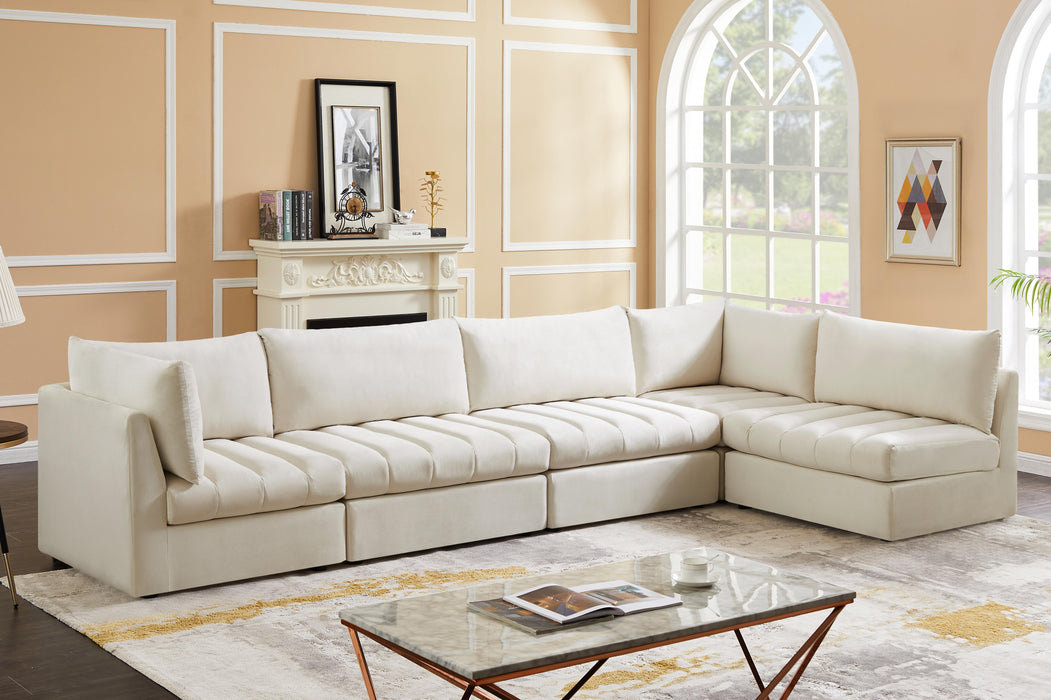 Jacob Cream Velvet Modular Sectional