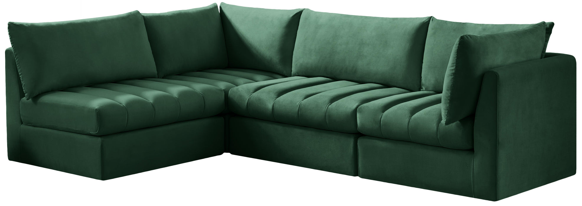 Jacob Green Velvet Modular Sectional