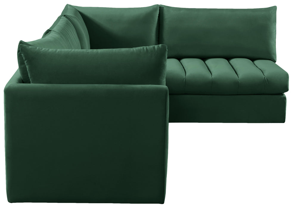 Jacob Green Velvet Modular Sectional