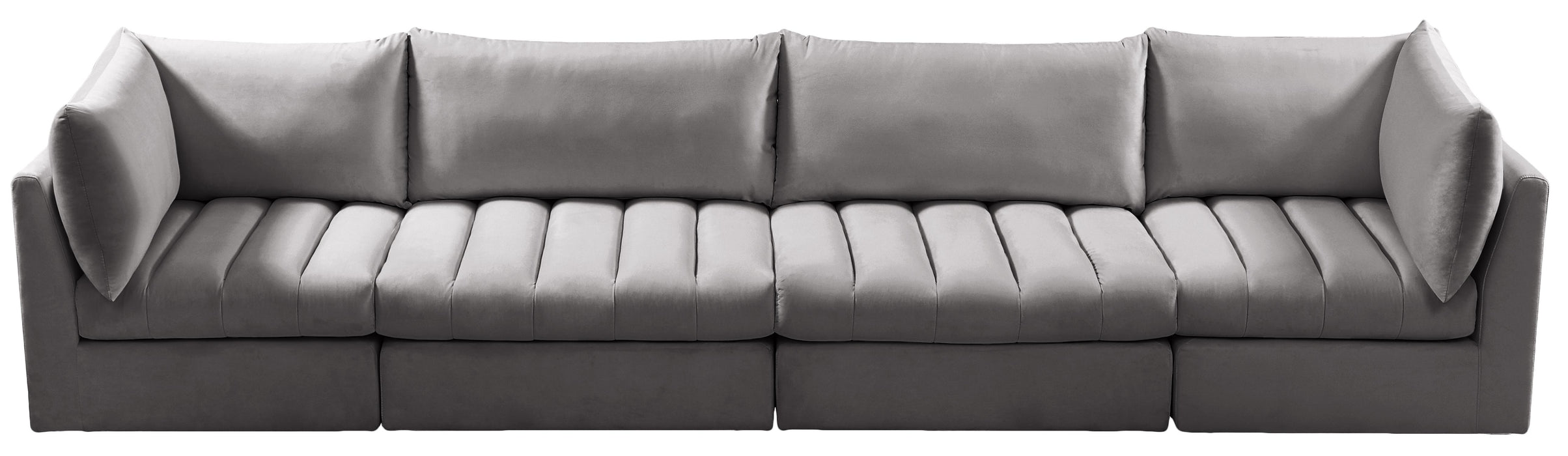 Jacob Grey Velvet Modular Sofa