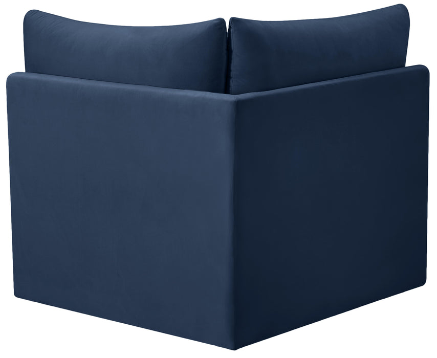 Jacob Navy Velvet Corner