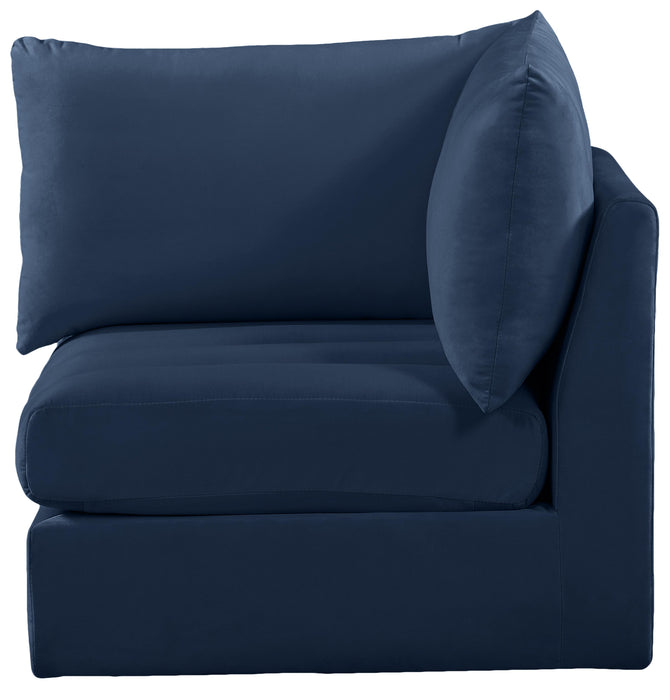 Jacob Navy Velvet Corner