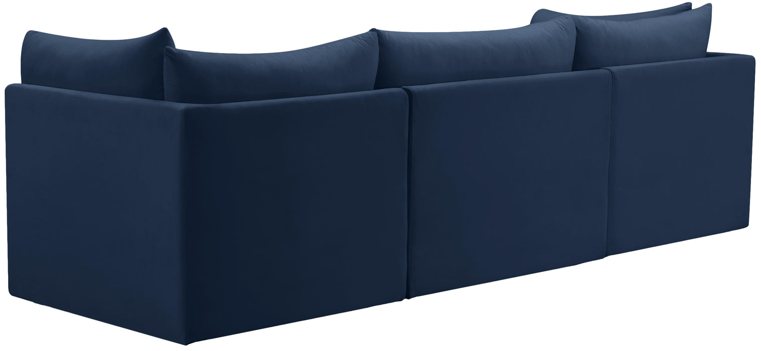 Jacob Navy Velvet Modular Sofa