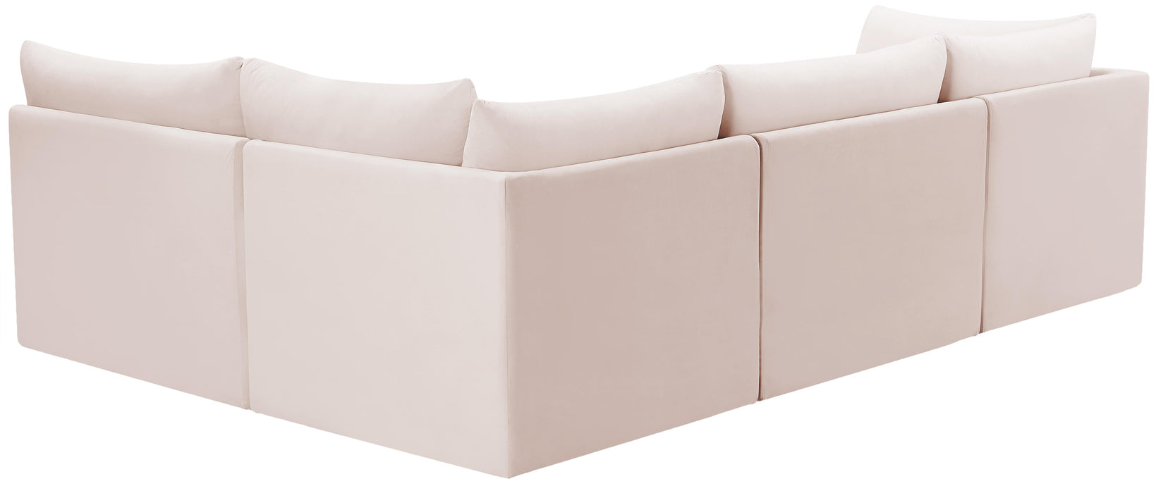 Jacob Pink Velvet Modular Sectional