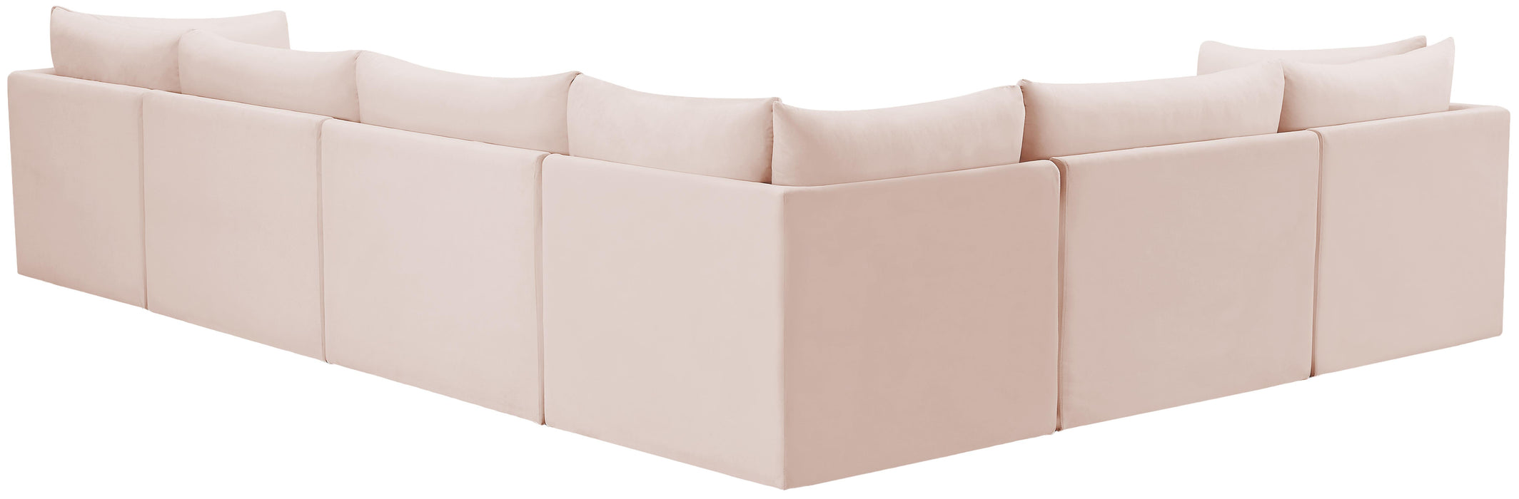 Jacob Pink Velvet Modular Sectional