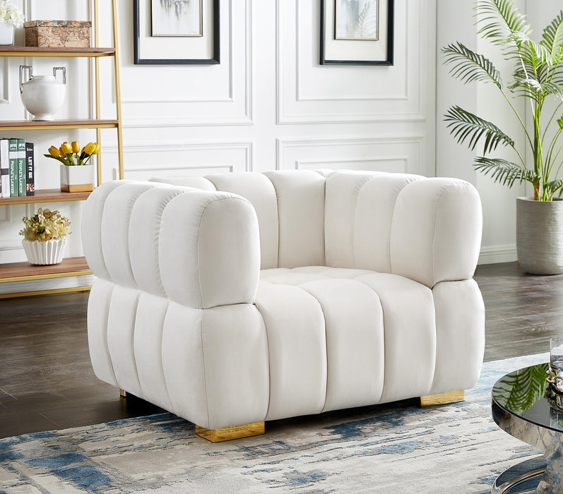 Gwen Cream Velvet Chair