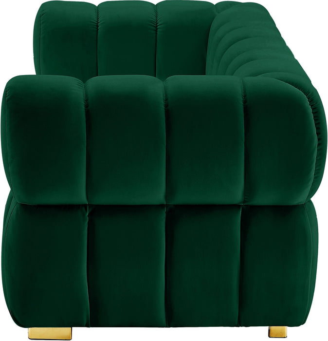 Gwen Green Velvet Loveseat