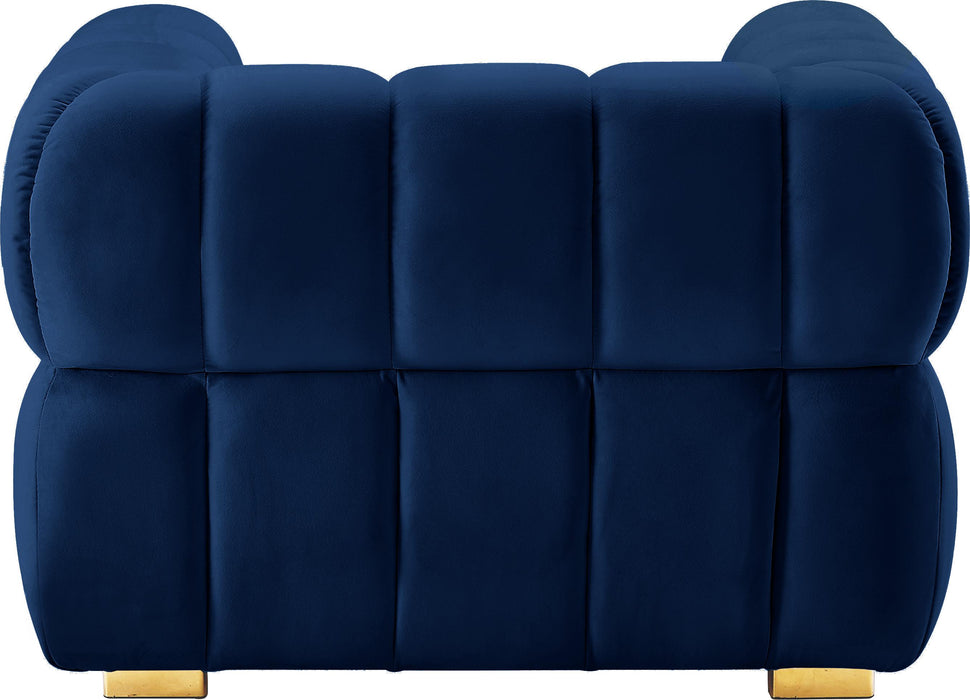 Gwen Navy Velvet Chair