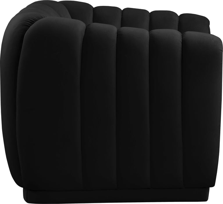 Dixie Black Velvet Chair