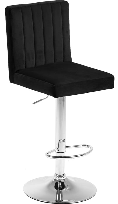 Joel Black Velvet Adjustable Stool