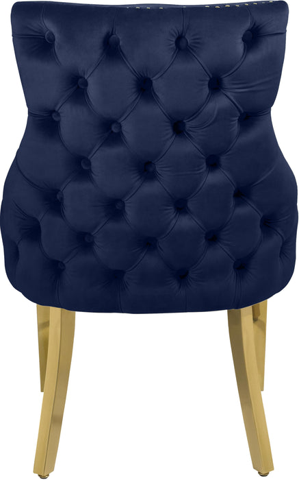 Tuft Navy Velvet Dining Chair